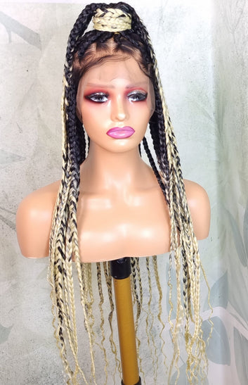 Knotless Braided human hair Wig