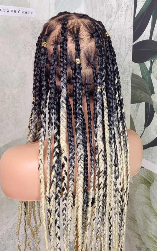 Knotless Braided human hair Wig