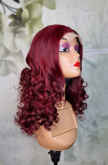 18inch Wig paired with a 4 x 4 closure