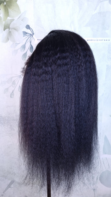 22 inch 13 x4 Kinky Straight Wig